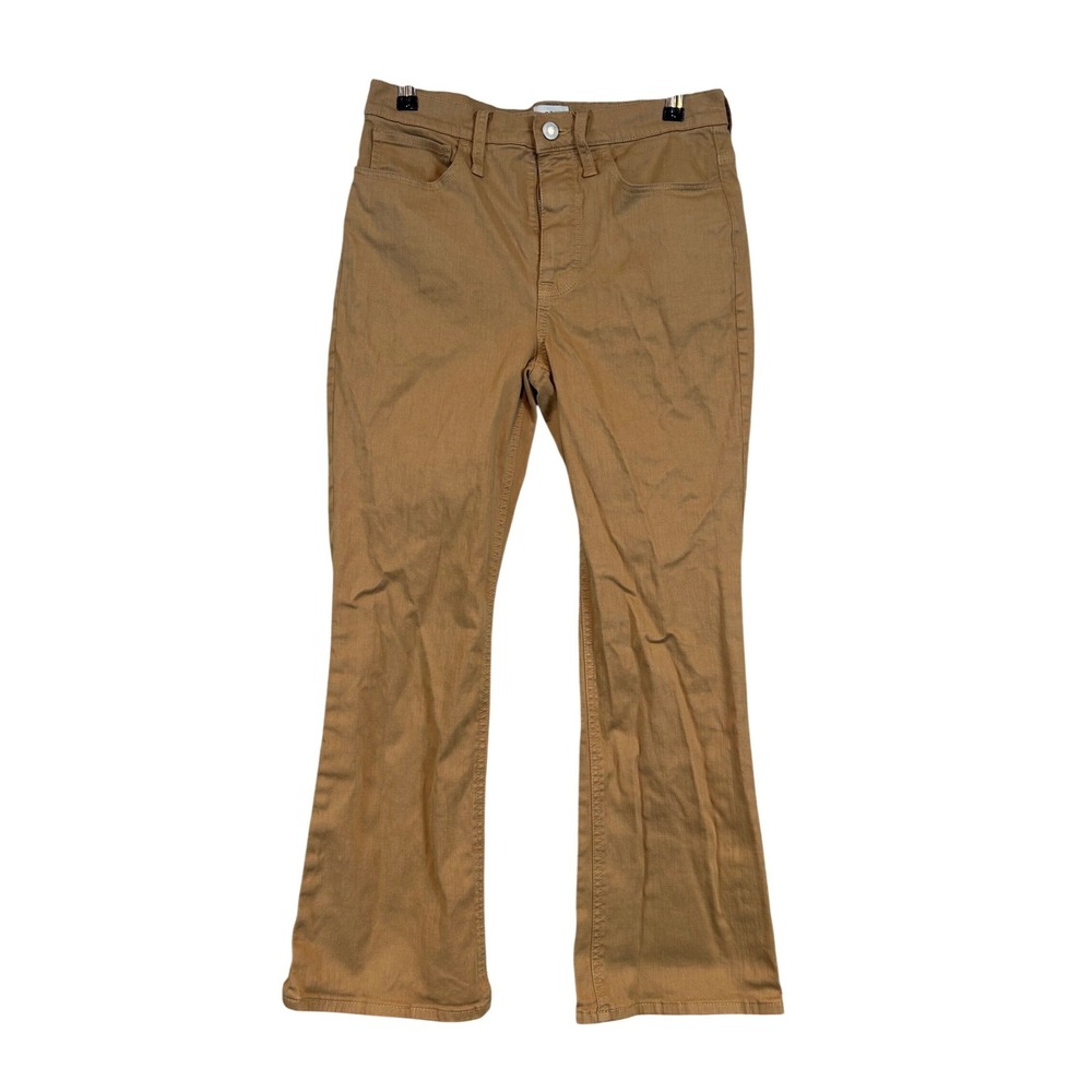 J.Crew Billie Demi Boot Crop Pants 27 Camel Tan 9 Inch High Rise Cropped Flare